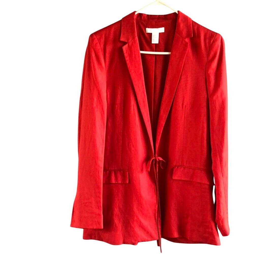 H&M Red Women's Blazer Jacket